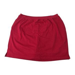Liz & Me Red Jersey Skort Comfy Stretch Sz 1X 18/20 NEW